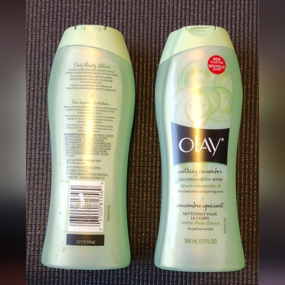 (2) Olay Soothing Cucumber Body Wash